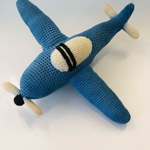 Anne-Claire Petit Crochet Large Airplane Rattle